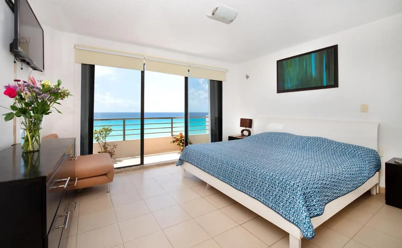 Oceanfront White Sand Beach Condo For Families Cancun